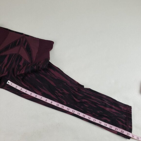 Lululemon Exquisite Crop Leggings Womens 6 NO TAG Painted Bordeaux Active Pant - Picture 14 of 14